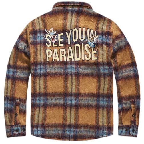 Jordan Craig See You In Paradise Flannel Shacket (Wheat) 2561