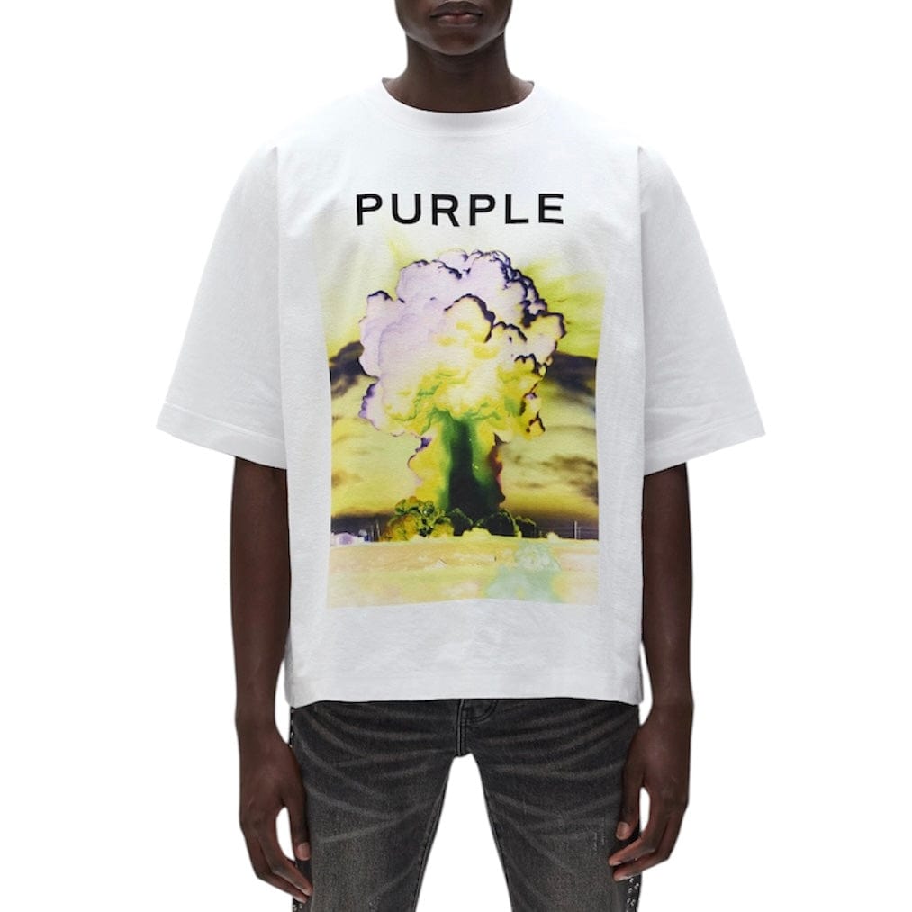Purple Brand Force Majeure Tee (Brilliant White) M1057-TWFM325