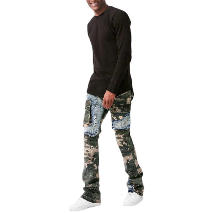 Jordan Craig Ross Stacked Platoon Denim (Woodland) JRF1142C