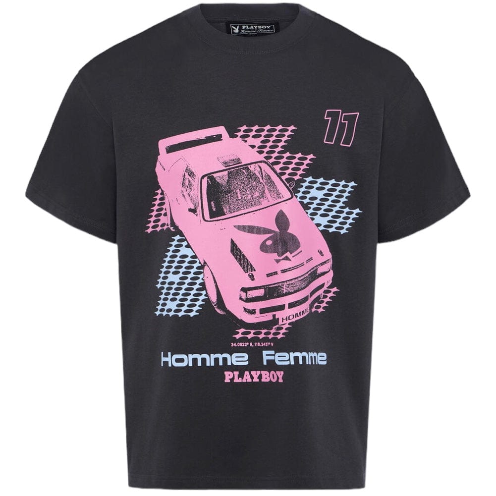 Homme Femme Fast Lane Tee (Black/Pink) HFPB202419-3