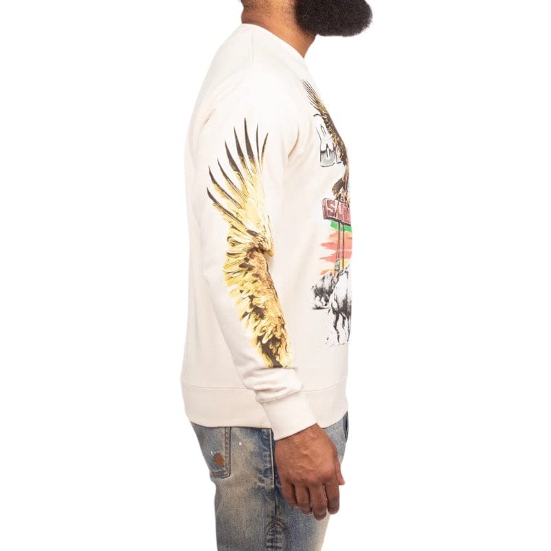 Billionaire Boys Club BB Desert Eagle Sweatshirt (Whisper White) 841-8316