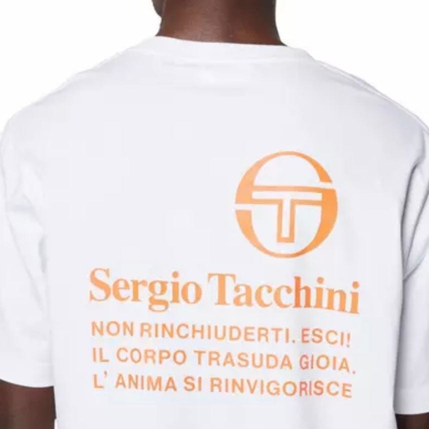 Sergio Tacchini Vernazza Tee (White/Dragon Fire)