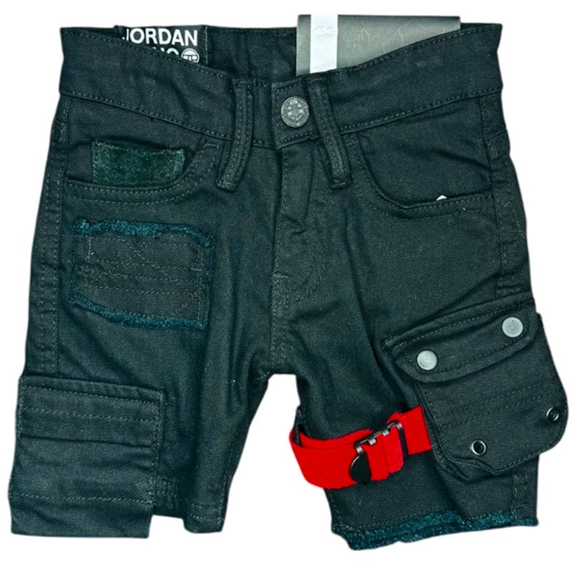 Kids Jordan Craig Travis Cargo Shorts (Black) 4399K