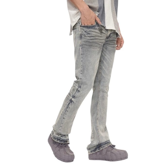 Valabasas Fax Stacked Denim (Light Blue Wash) VLBS-VJ3-1004