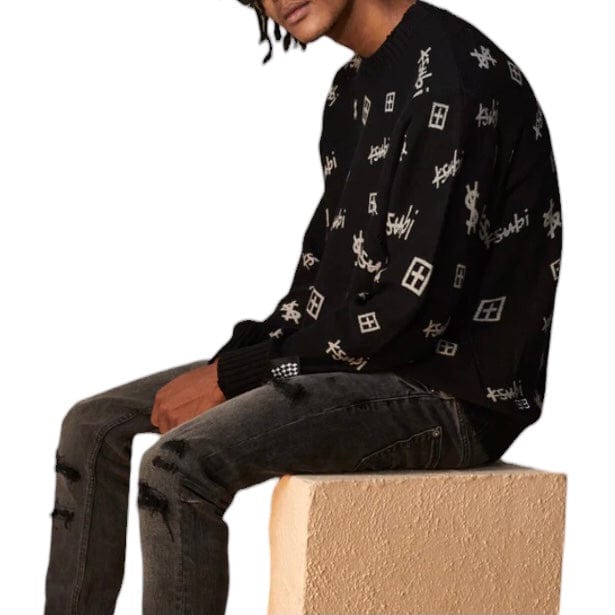 Ksubi Trash Box Knit Crew (Black) MSP24KW007