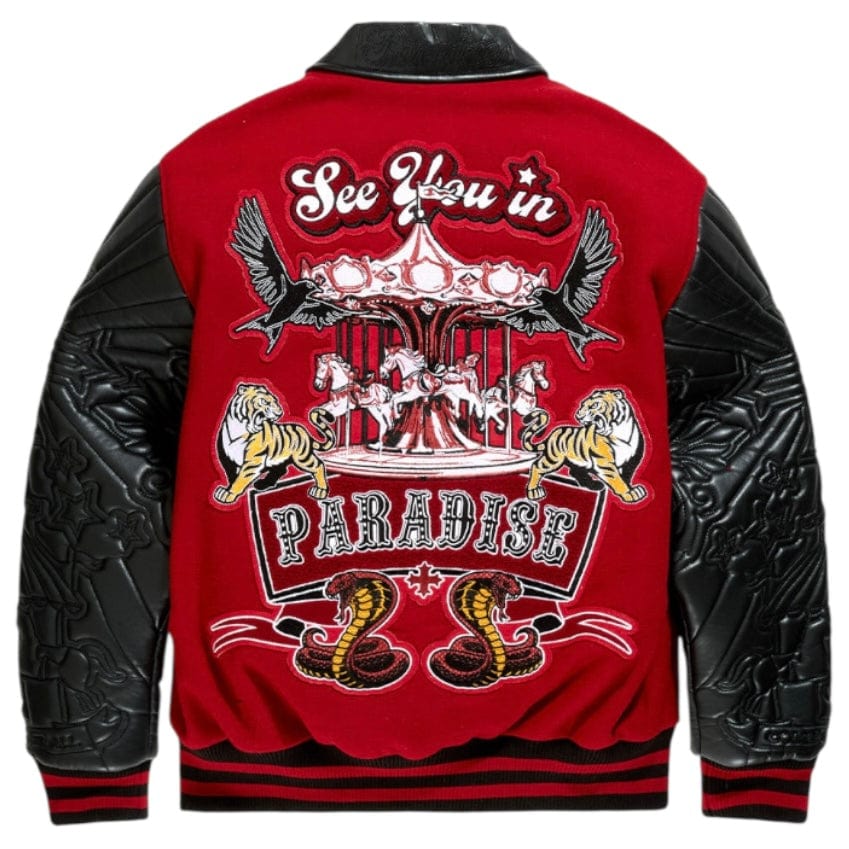 See You In Paradise Smoke & Mirrors Varsity Jacket (Bred) 91667