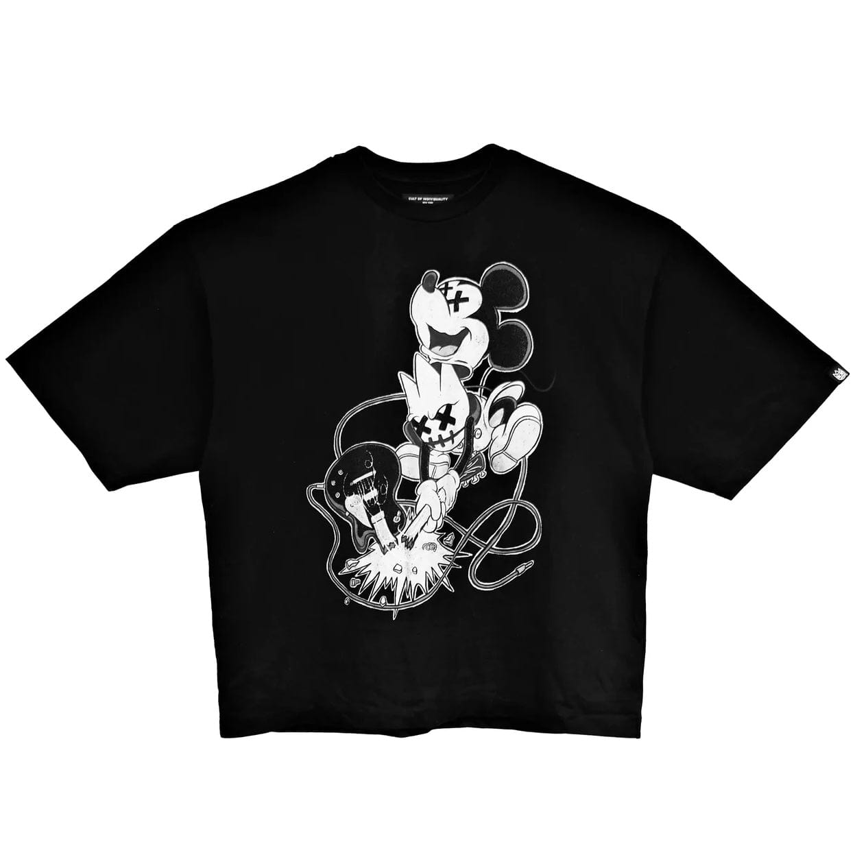 Cult Of Individuality Oversized Hwt No Music No Life Boxy SS Tee (Black)