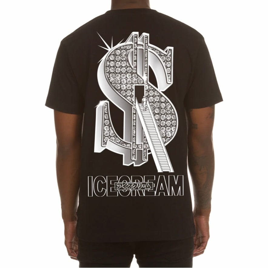 Ice Cream Stairs To Success SS Tee (Black) 441-4204