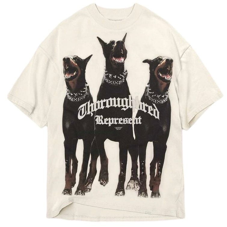 Represent Thoroughbred T Shirt (Vintage White) MLM499-02