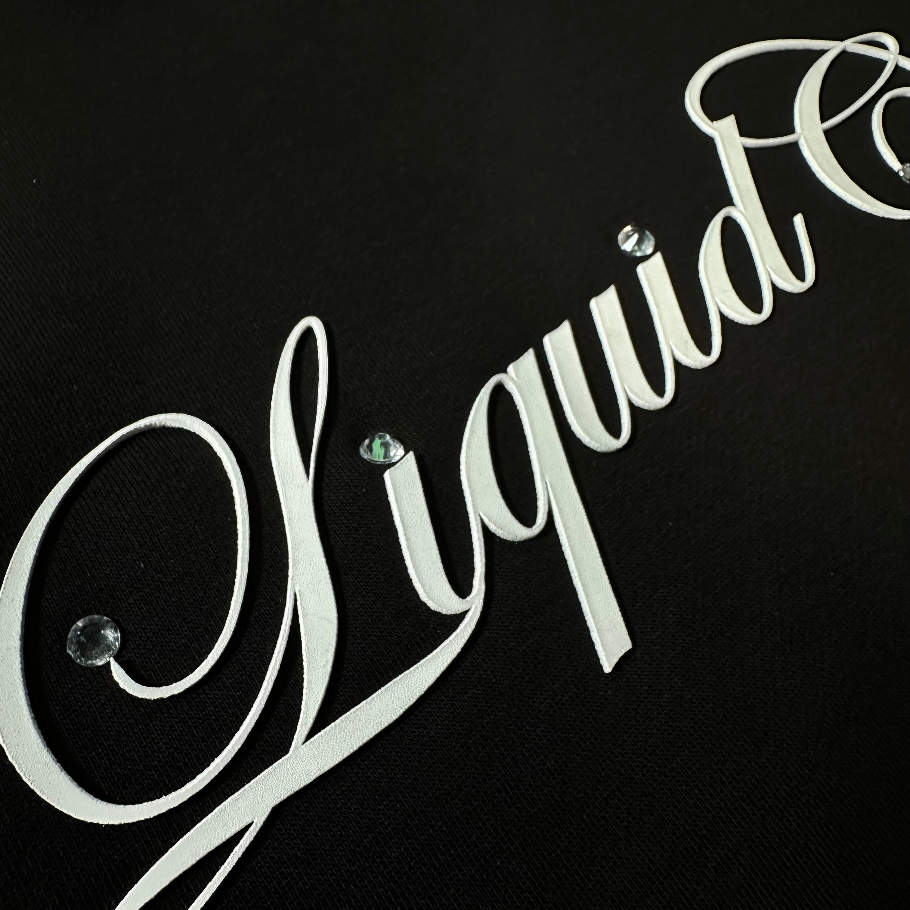 Liquid Crystals Rhinestone Medusa Hoodie (Black) 8642H