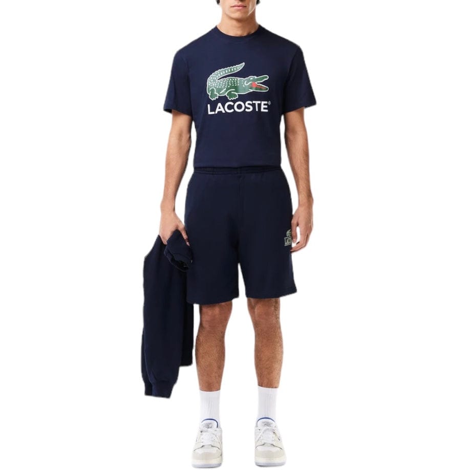 Lacoste Jersey Signature Print Tee (Navy Blue) TH1285-51