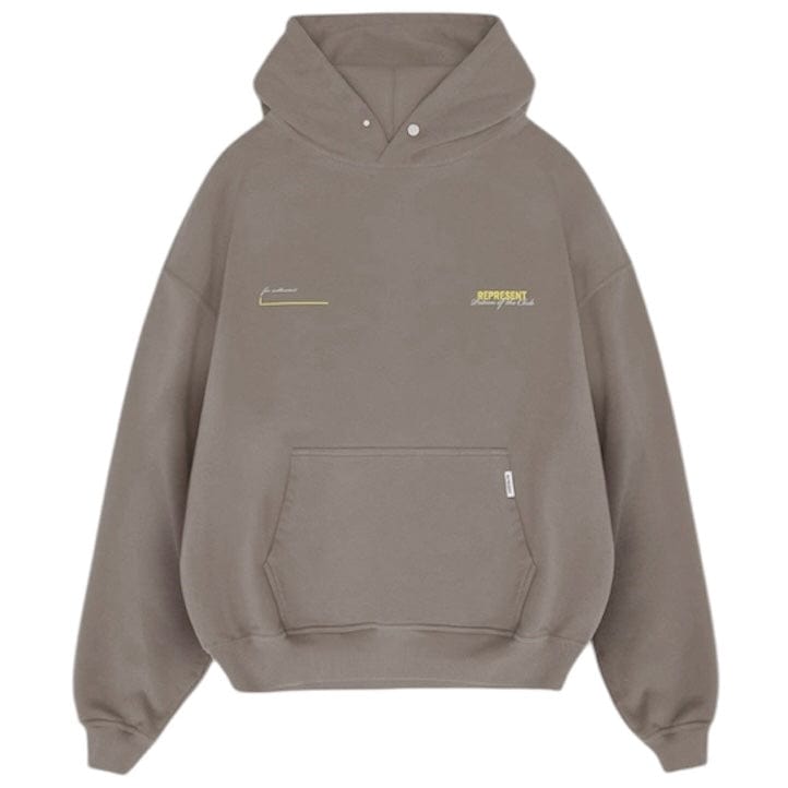 Represent Patron Of The Club Hoodie (Washed Olive) MLM4270-16