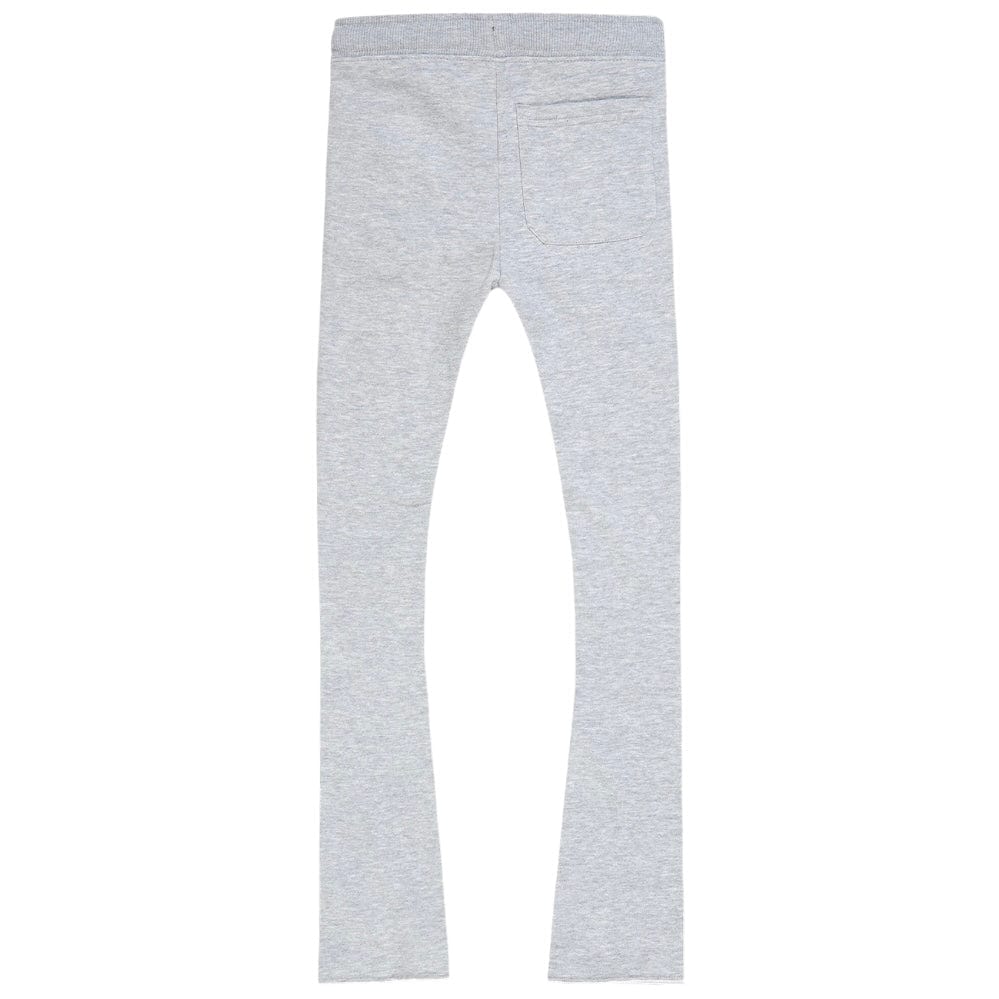 Kids See You In Paradise Tonal Stacked Sweatpants (Heather Grey) 8899LK