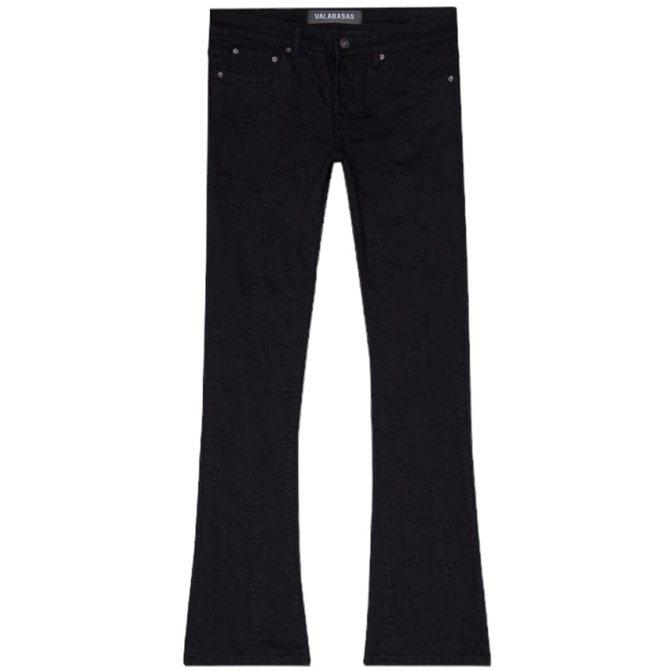 Valabasas "Frith" Stacked Denim (Black) VLBS6030