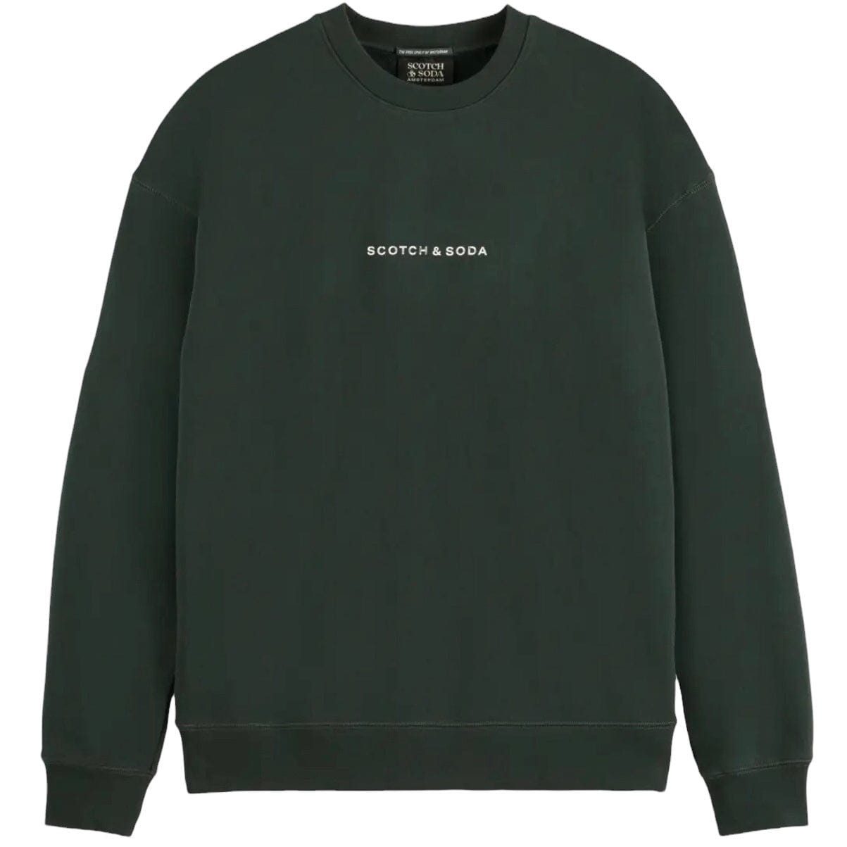 Scotch & Soda Essentials Logo Sweatshirt (Grachten Green) 179195