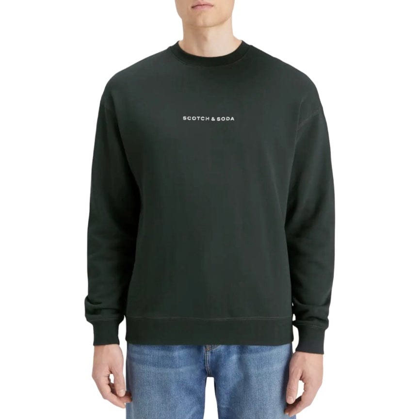 Scotch & Soda Essentials Logo Sweatshirt (Grachten Green) 179195