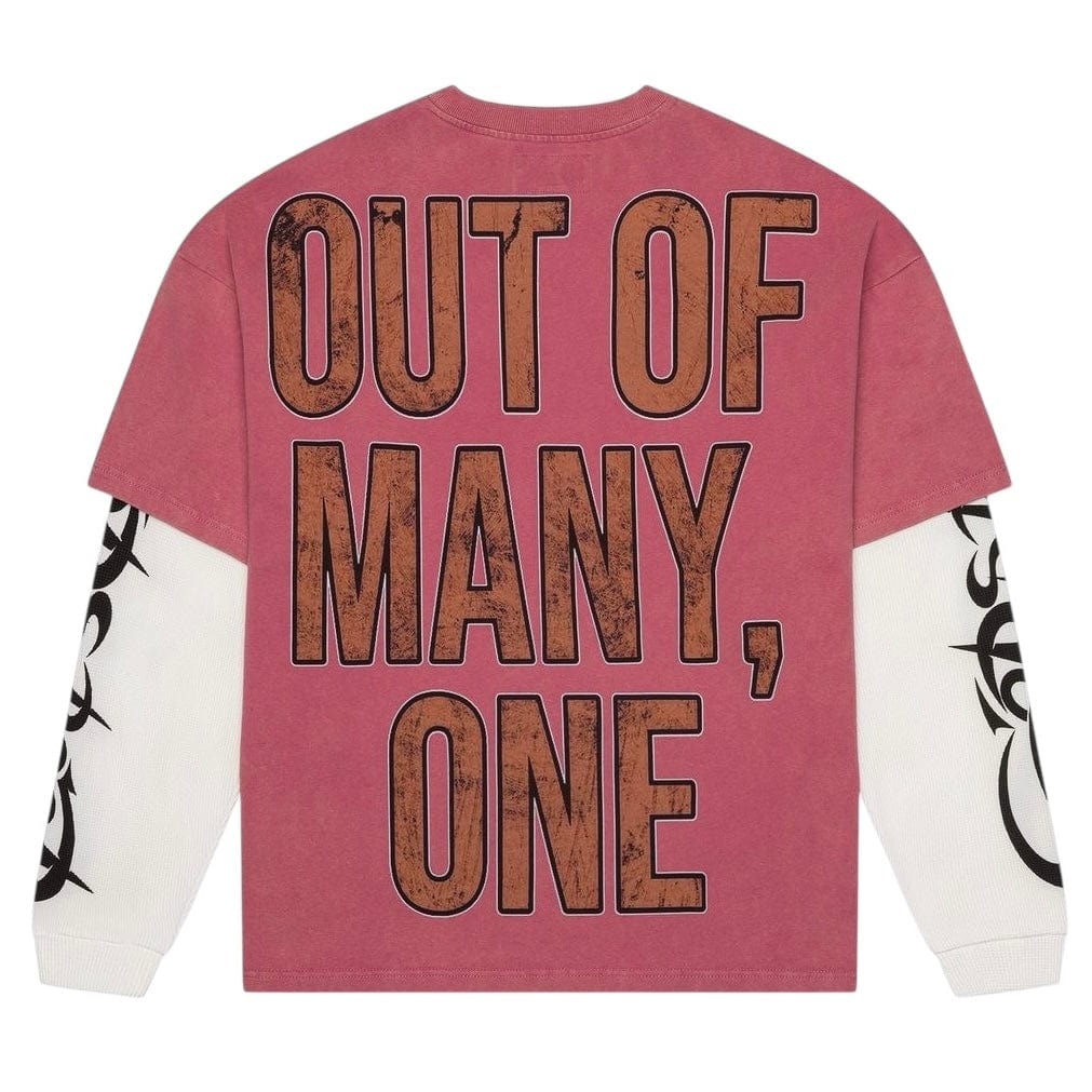 Godspeed Space Traveler Layered LS T Shirt (Pink)