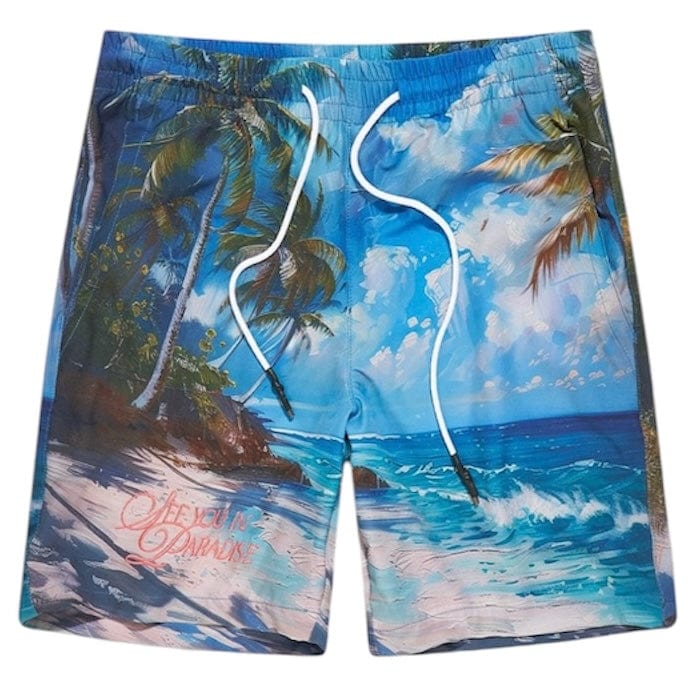 Jordan Craig Retro Wanderlust Party Short & Shirt Set (Clearwater) 2060-2060S