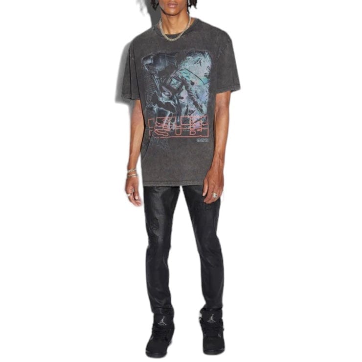 Ksubi Super Juice Biggie SS Tee (Sun Fade Black) MJW23TE001