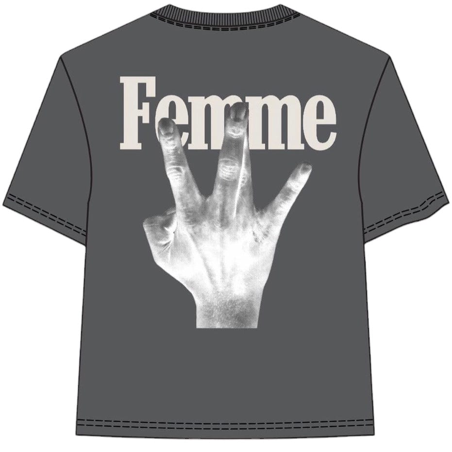 Homme Femme Twisted Fingers Tee (Black/Cream) ATONCE2311-8