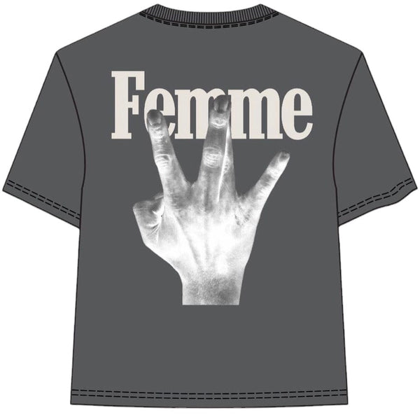 Homme & Femme Twisted Fingers Tee (Black/Cream) ATONCE2311-8