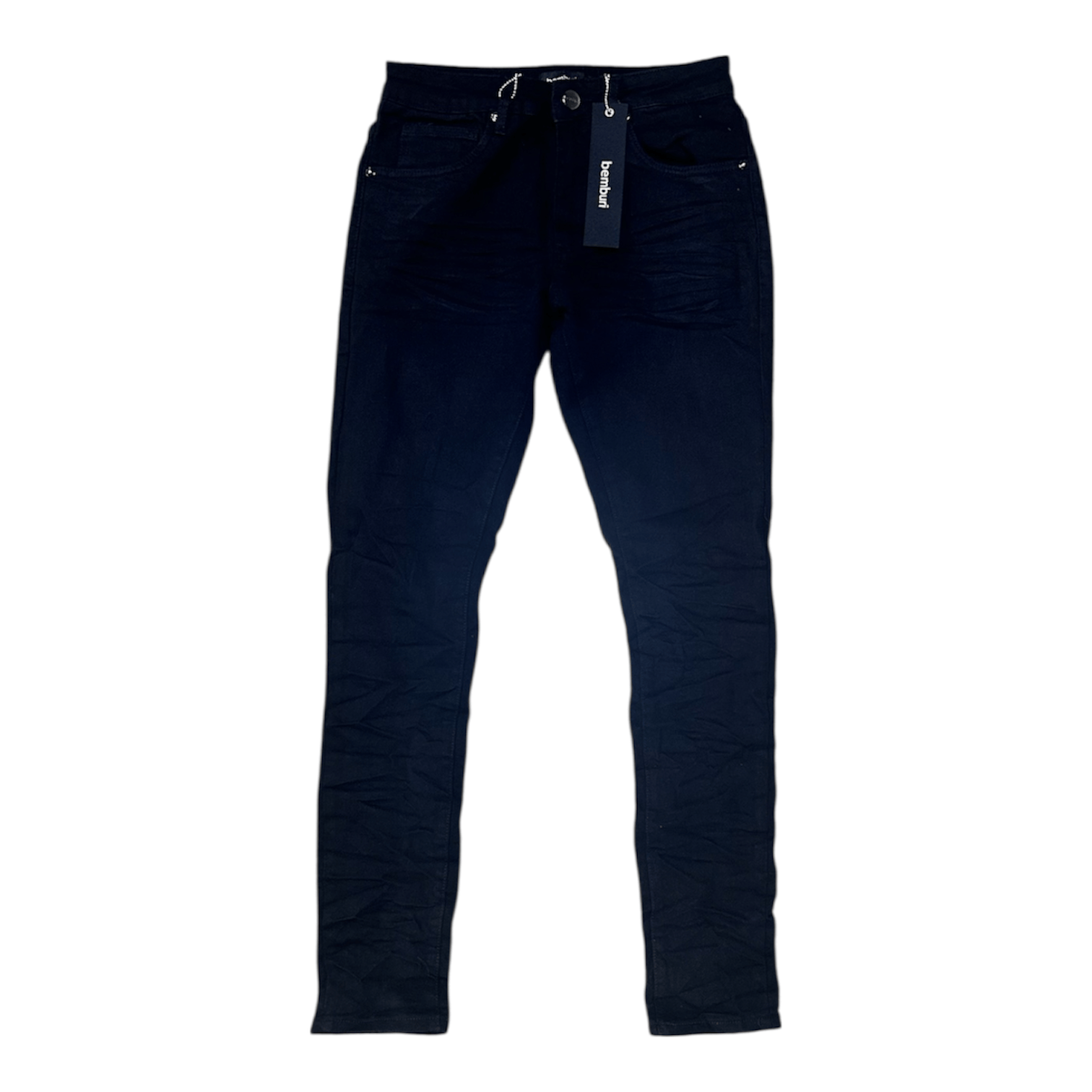 Bemburi Skinny Fit Clean Denim Jean (Jet Black) M8502DA