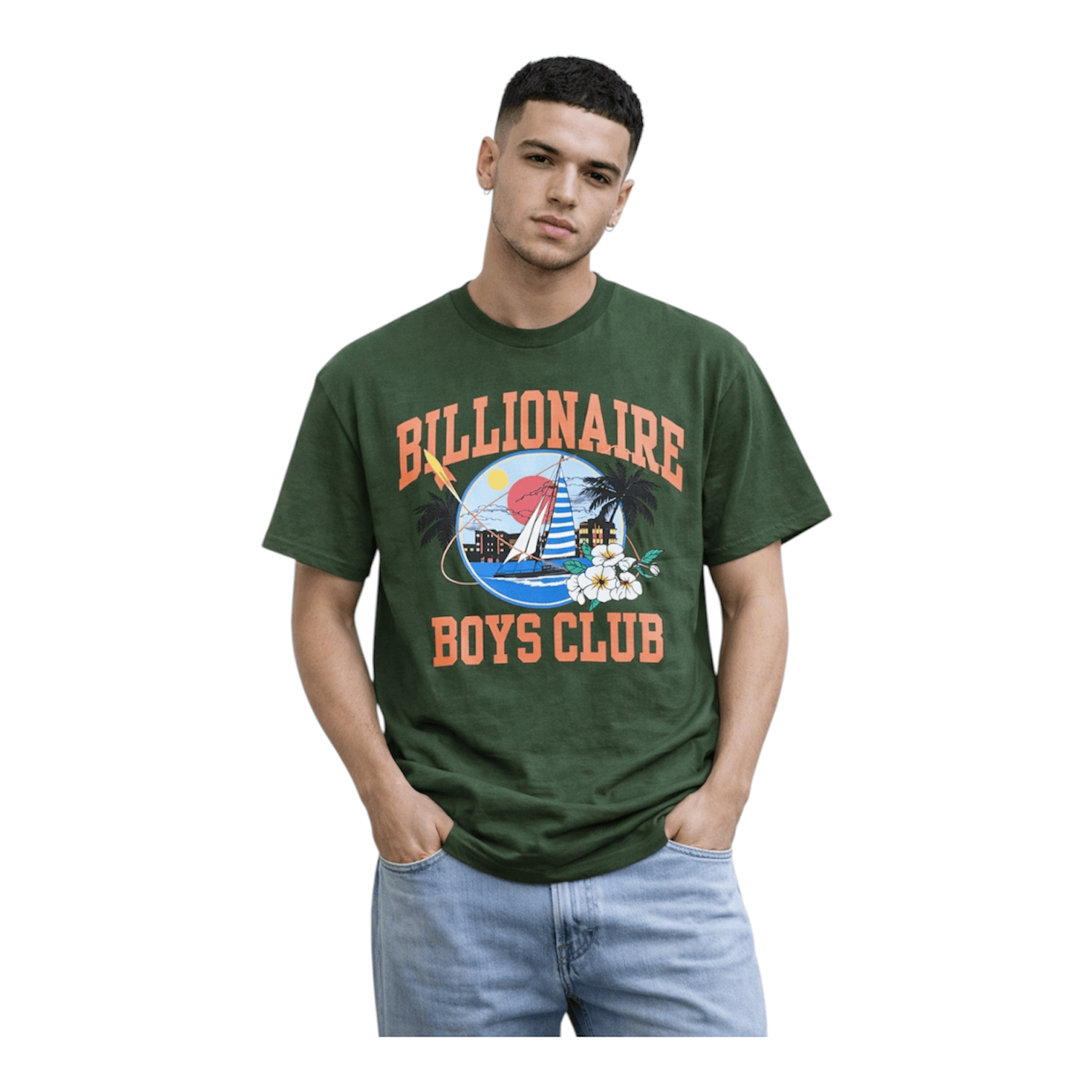 Billionaire Boys Club BB Sail SS Tee (Black Forest) 861-2201
