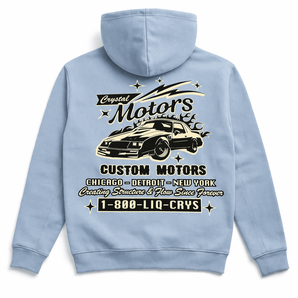 Liquid Crystals Motors Service Zip Hoodie (Service Blue) 8800H