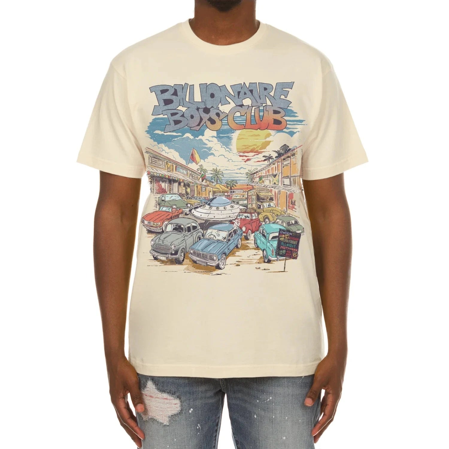 Billionaire Boys Club BB Partay SS Tee (Winter White) 851-6206