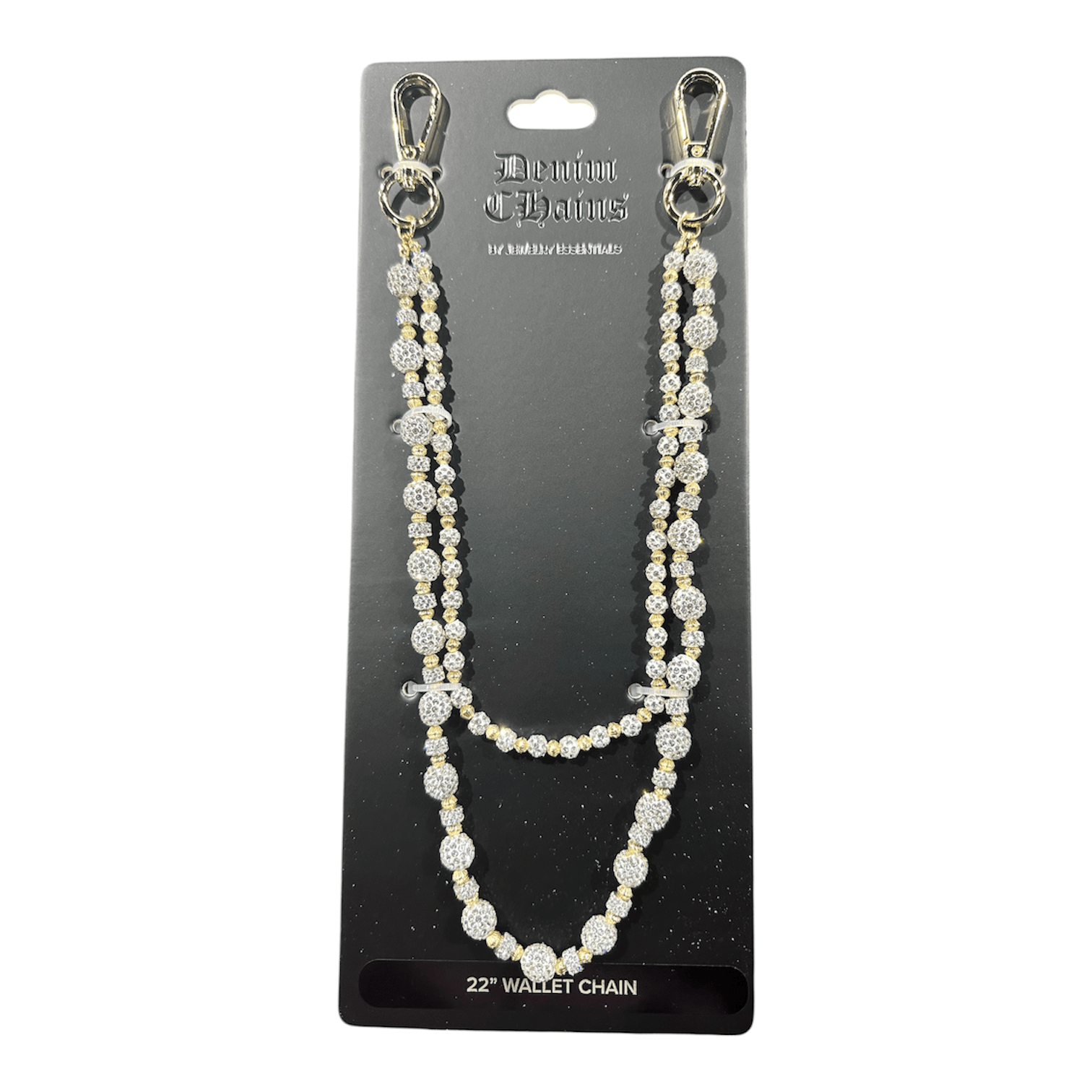 Jewelry Essentials Alternating Ball Chain (Gold) FLC-004G