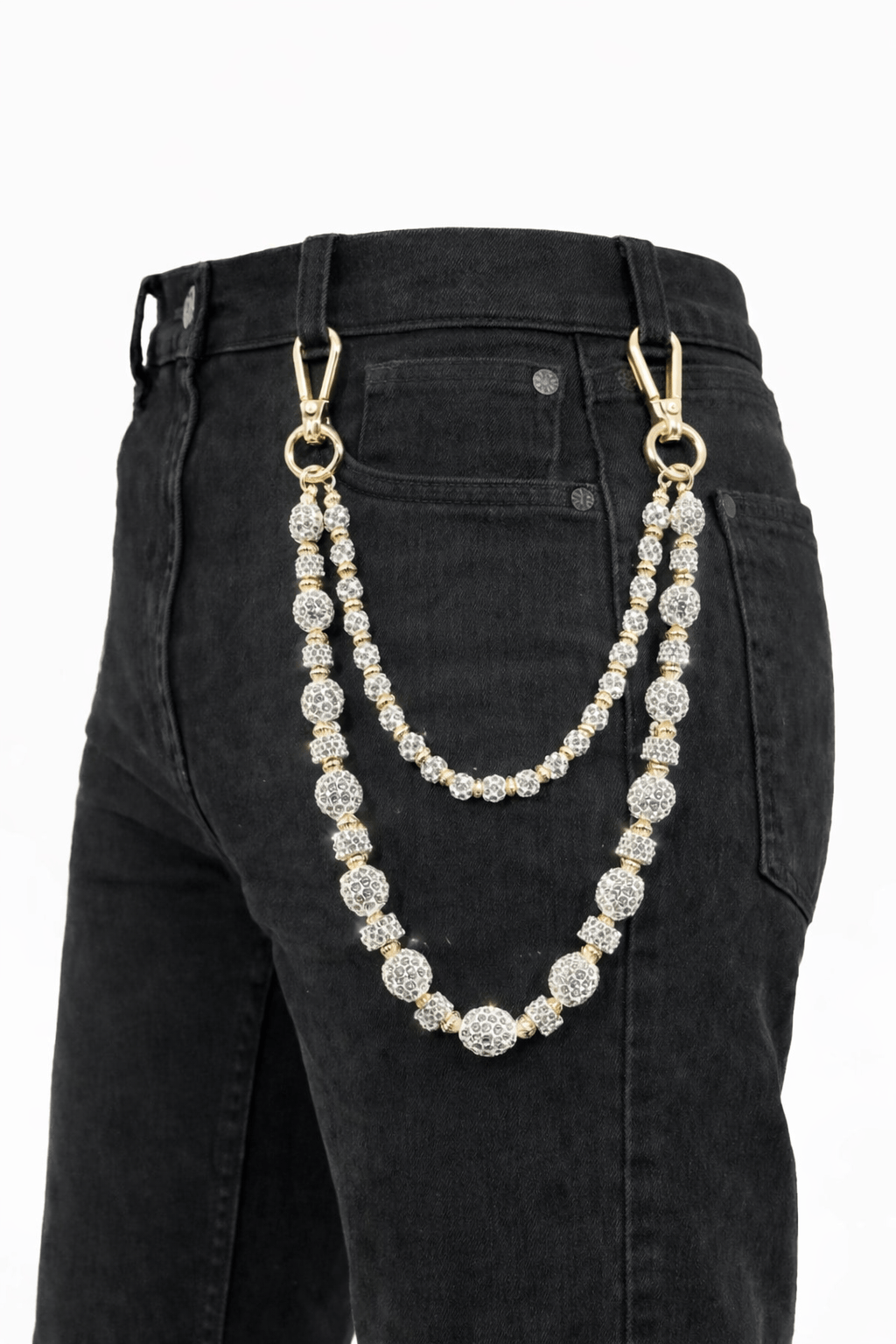 Jewelry Essentials Alternating Ball Chain (Gold) FLC-004G