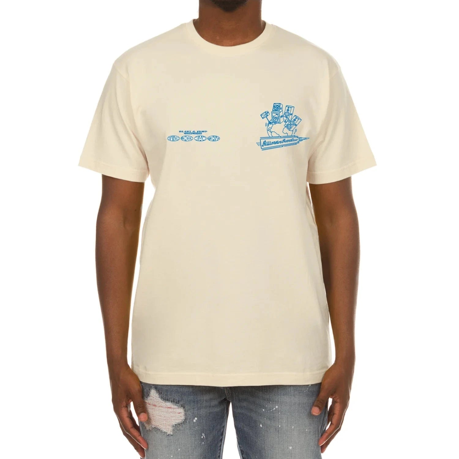 Billionaire Boys Club BB Sound Waves SS Tee (Winter White) 851-6203