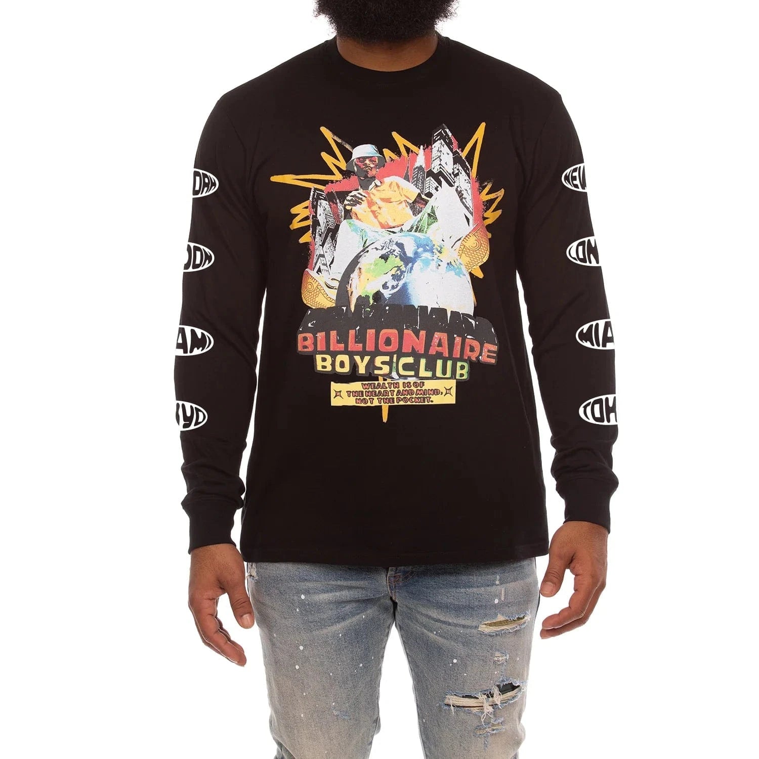 Billionaire Boys Club BB Heart Mind Dance LS Tee (Black) 851-6207