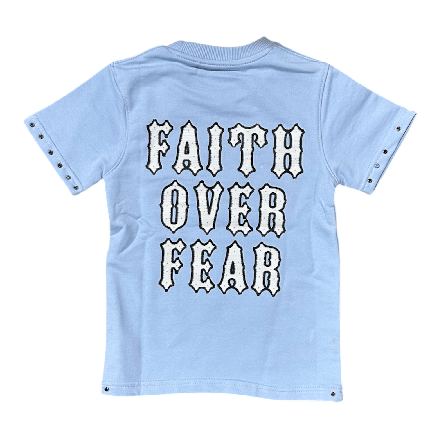 Boys Focus Saints Multi Stone Tee (Sky)