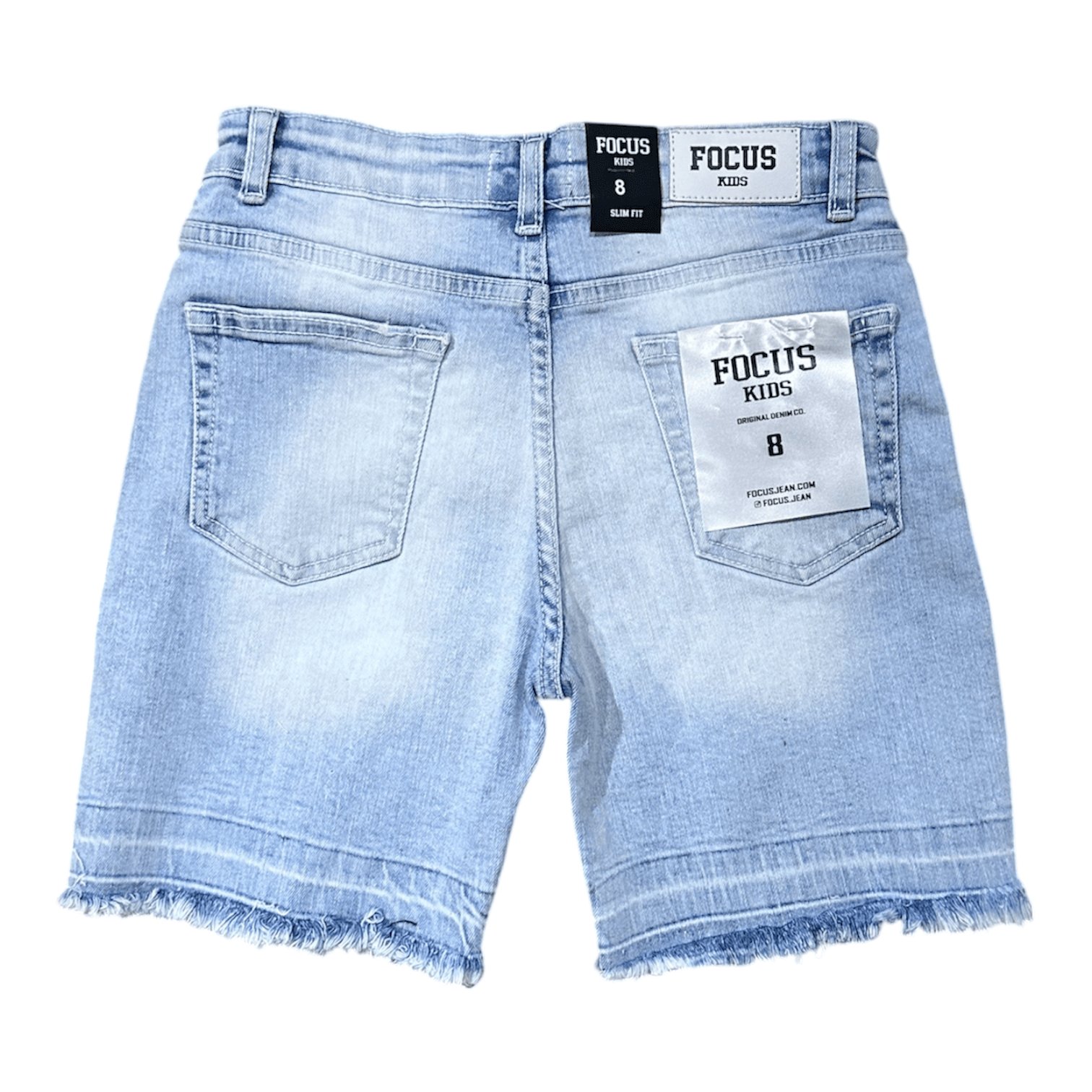 Boys Focus Multi Stone Shorts (Light Blue)