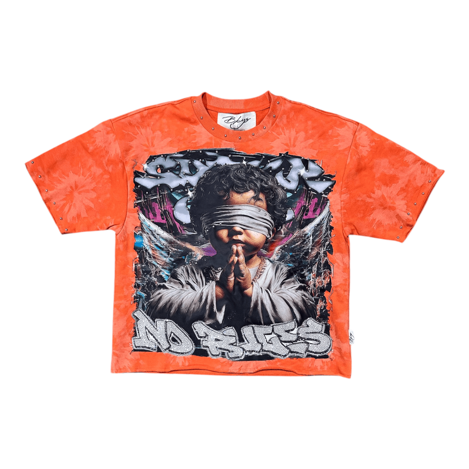 BKSY Sinner Club Cropped Tee (Orange) T1558