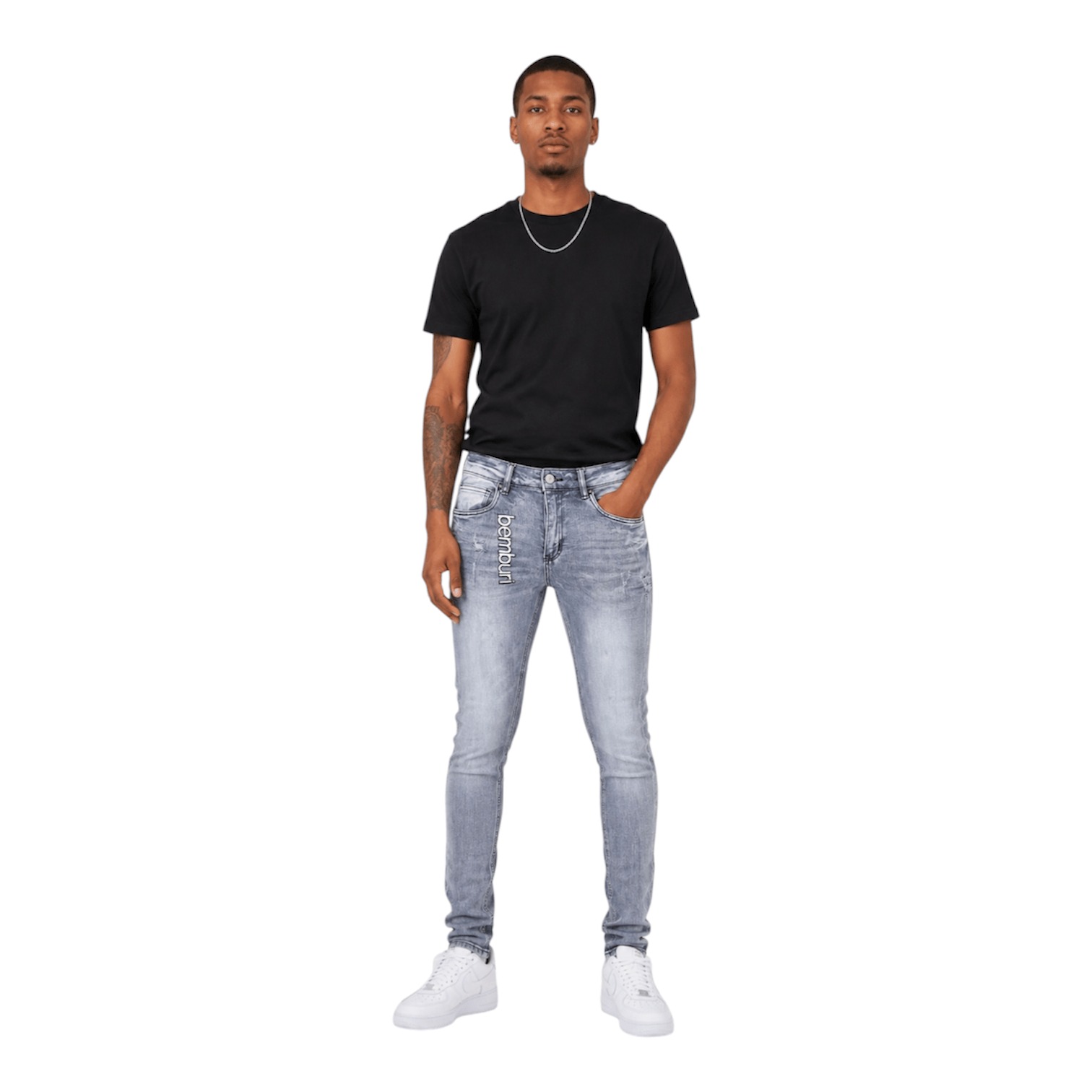 Bemburi Atlas Jean (Grey Wash)