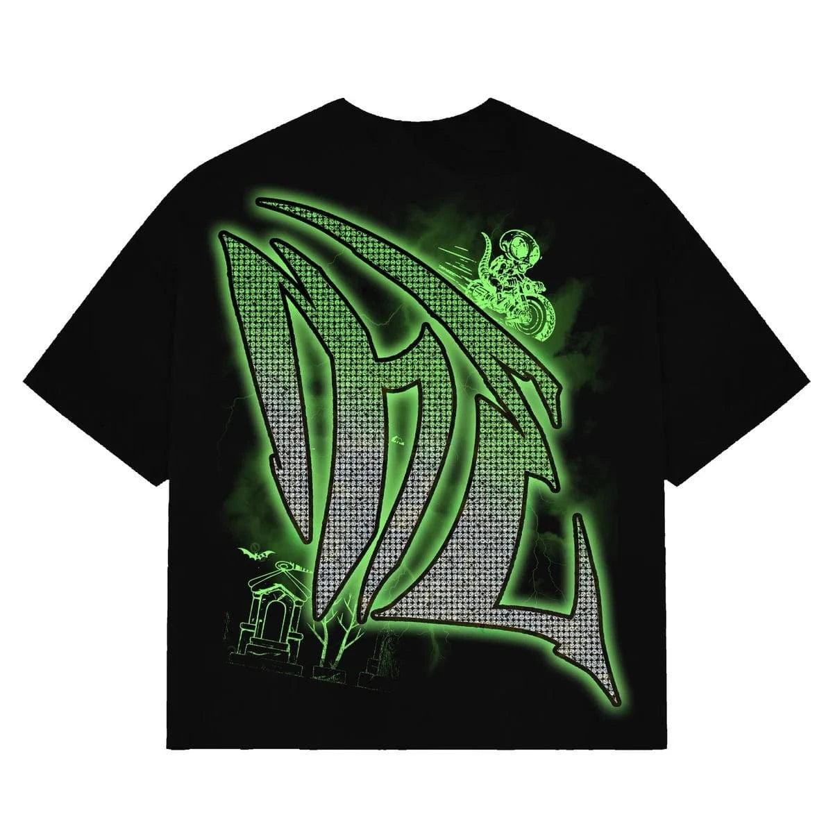 Mixed Emotion Goblin Rhinestone Tee (Black)