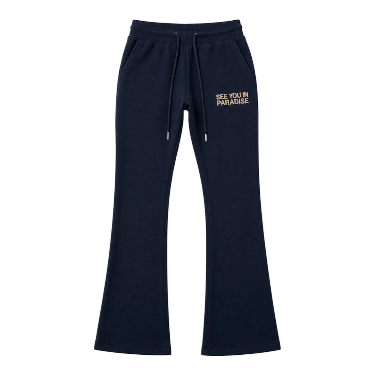 See You In Paradise Stacked Wingspan Sweatpants (Navy/Cream) 8816L