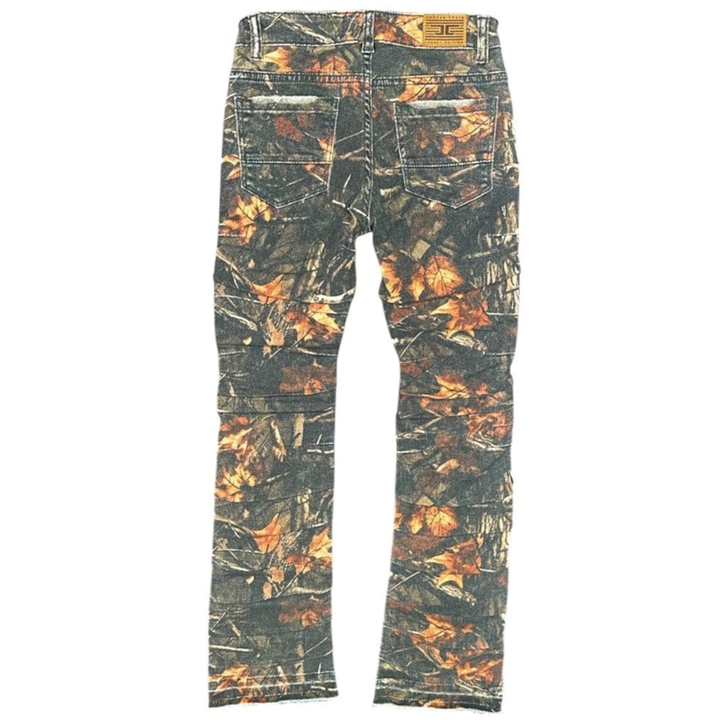 Kids Jordan Craig Stacked Ripple Effect Pants (Hunter) JTF1157CK