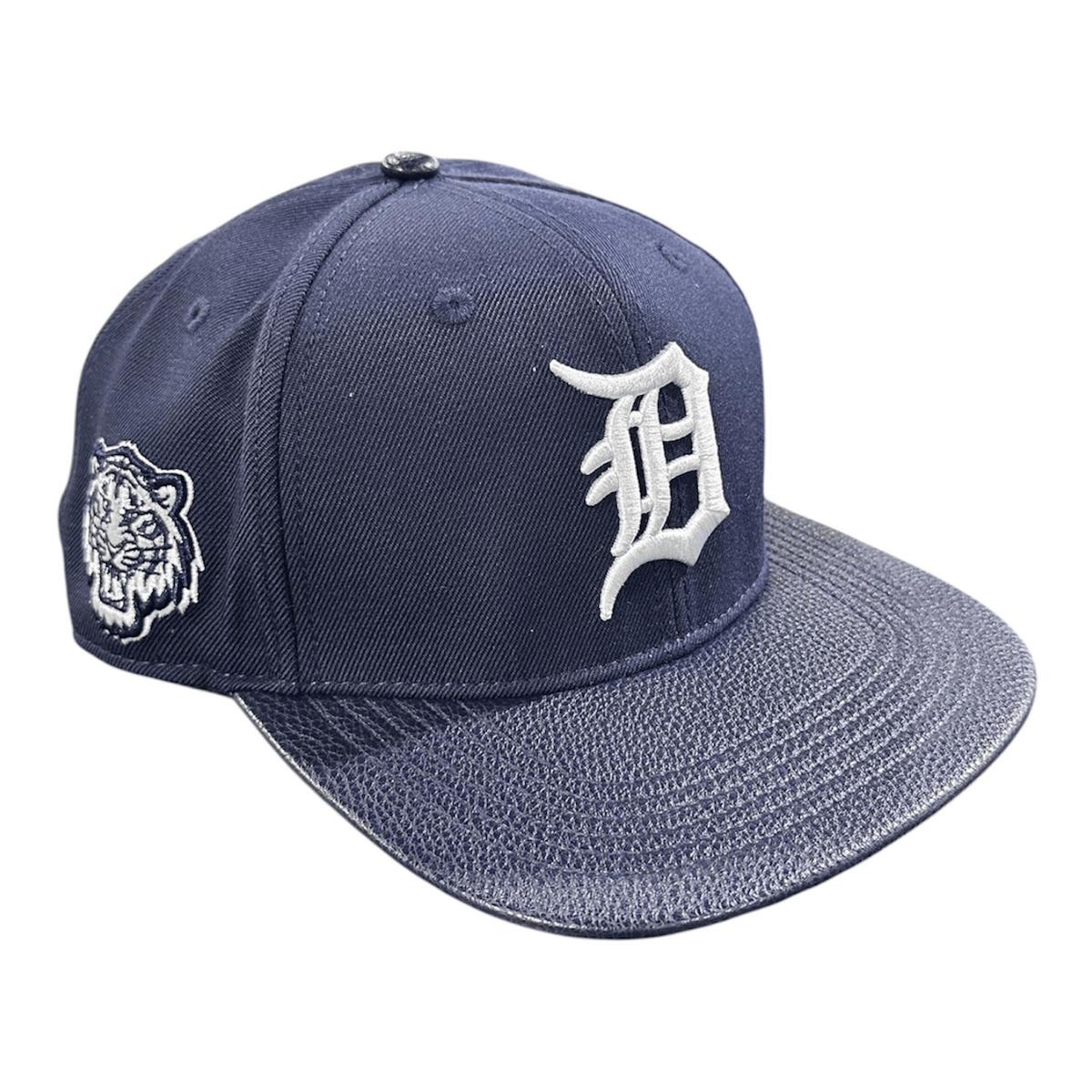 Pro Standard MLB Detroit Tigers All Pro Six Strapback Hat (Midnight Navy)