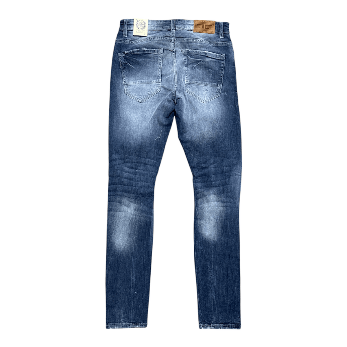 Jordan Craig Martin Stacked Shreds On Knees Denim (M/Blue) JTF2294