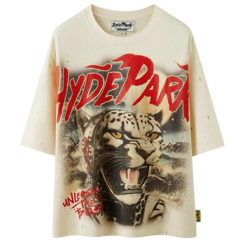 Hyde Park Beast within Red Vintage Series Tee (Cream)