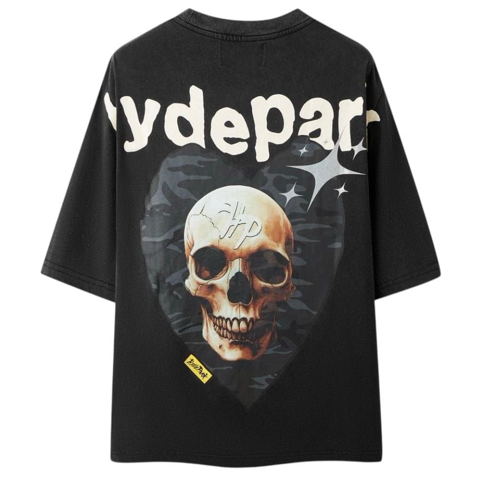 Hyde Park Power Skull Camo Heart Tee (Black/Black)