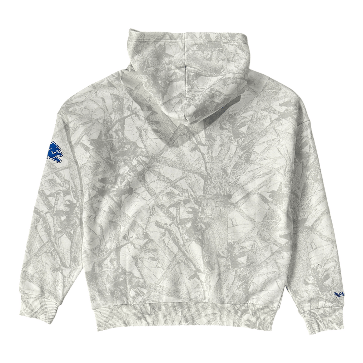 Mitchell & Ness NFL Detroit Lions Ghosted Hoodie (White Tree Camo)