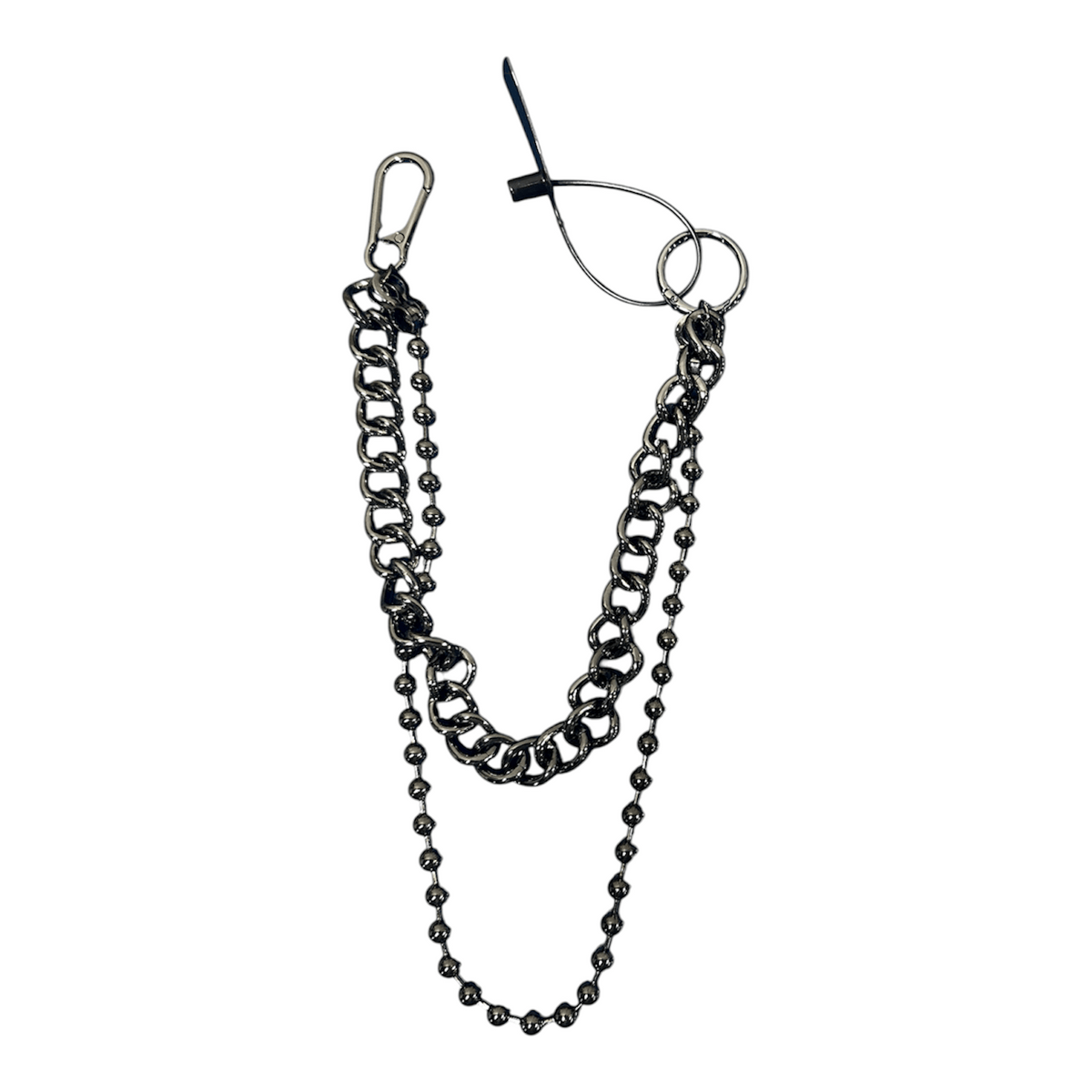 Smoke Rise Ball & Link Jean Chain (Black)