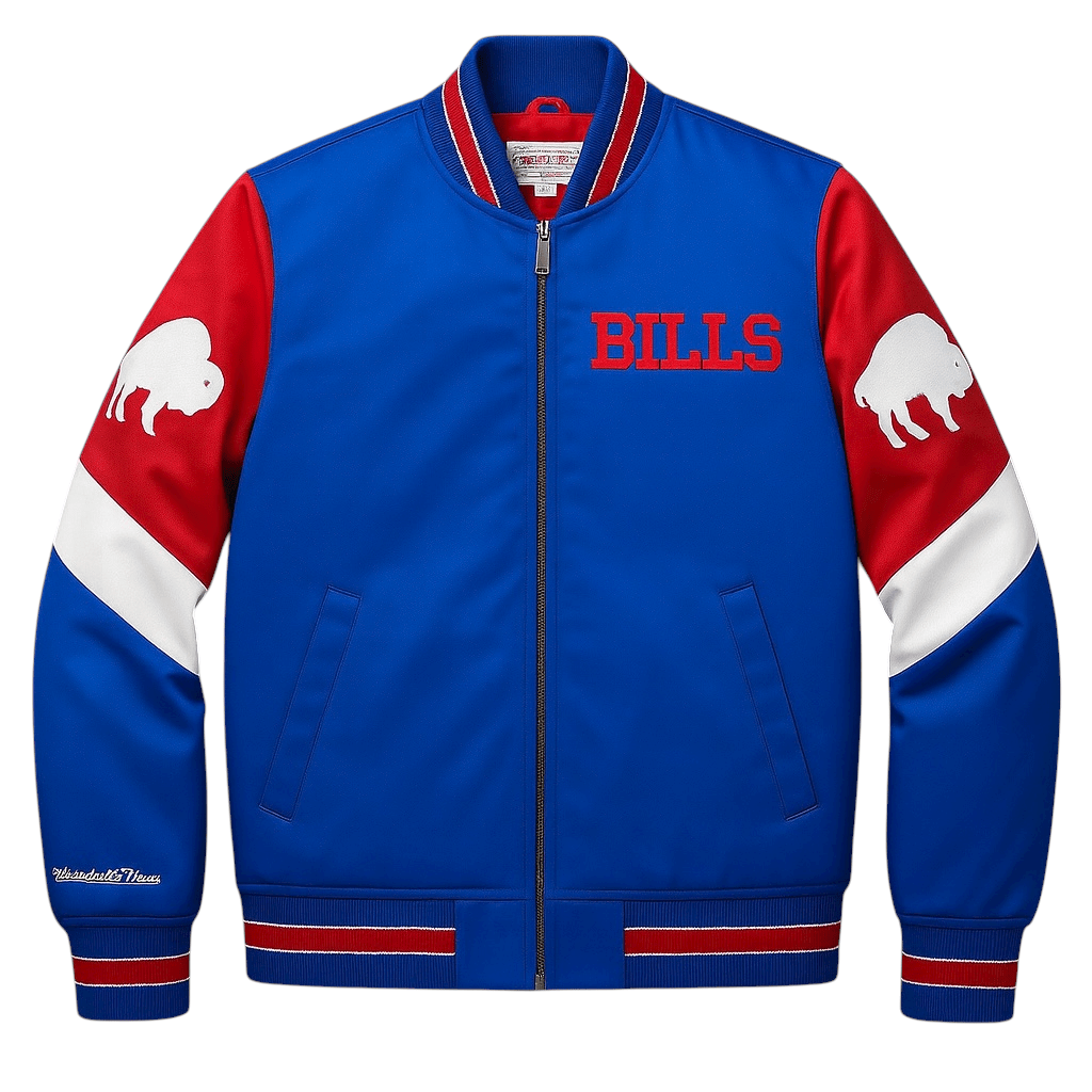 Mitchell & Ness Nfl Buffalo Bills Throw It Back Heavyweight Jacket (Royal)