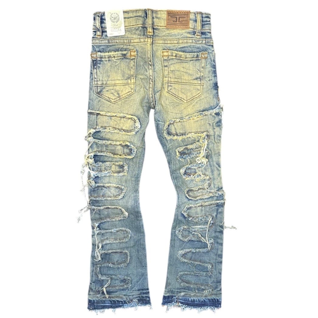 Kids Jordan Craig Stacked Python Denim (Vintage) JTF1130K
