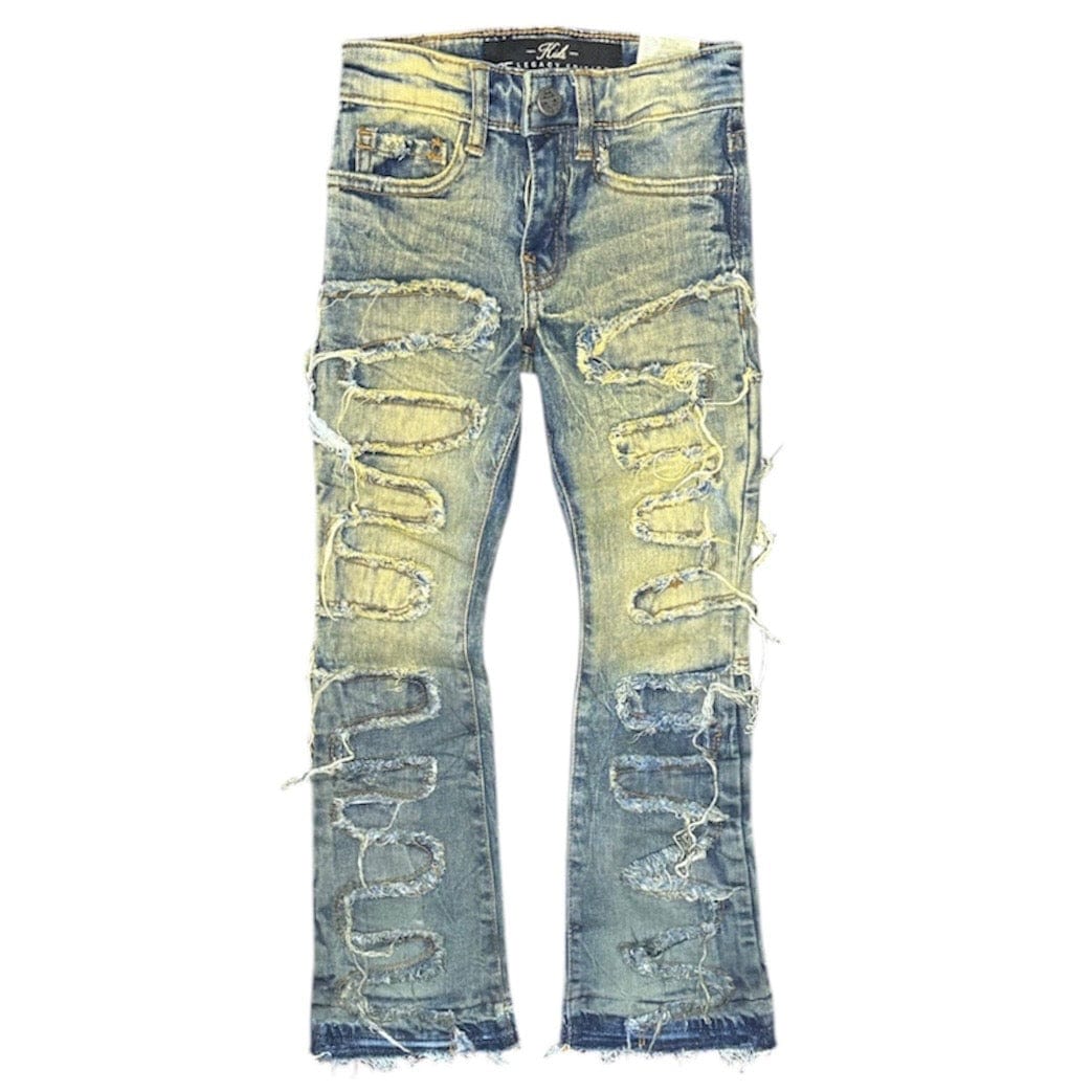 Kids Jordan Craig Stacked Python Denim (Vintage) JTF1130K