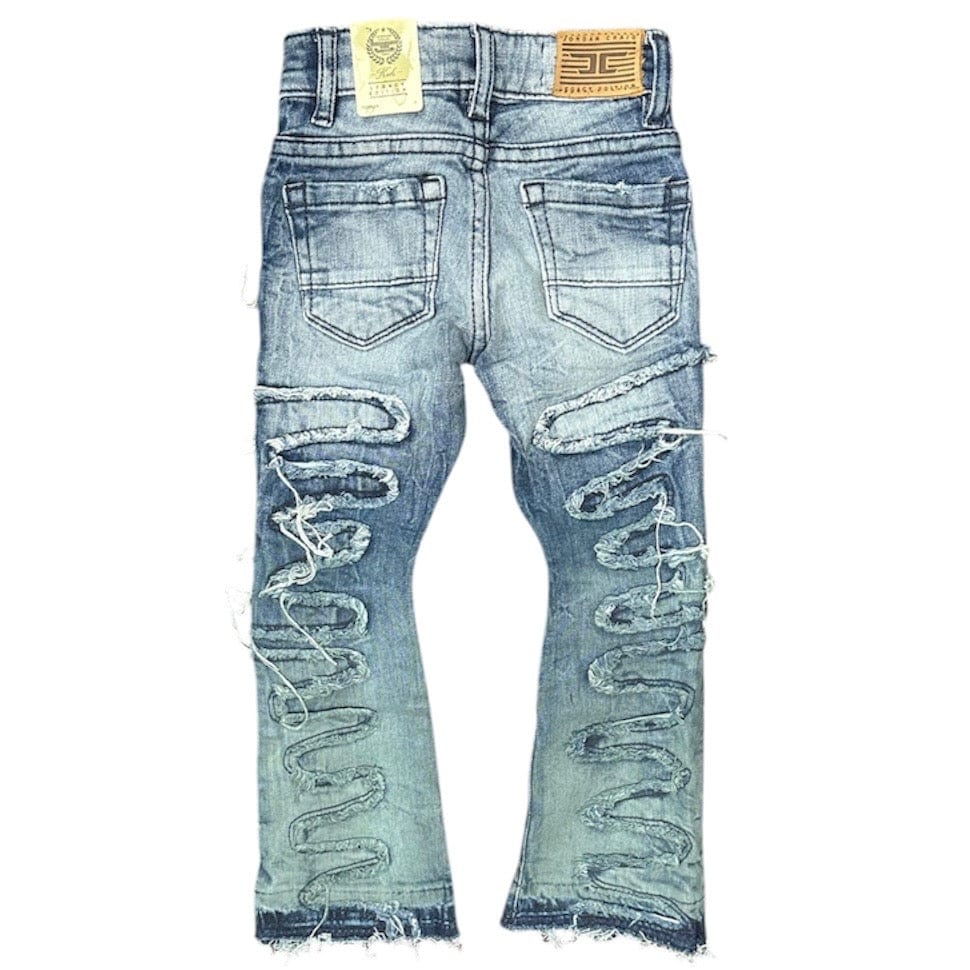 Kids Jordan Craig Stacked Oasis Denim Jean (Nightfall) JTF1131K